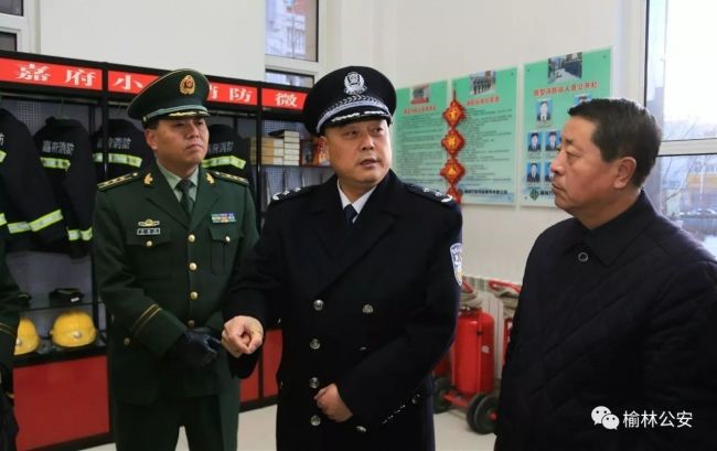 张明副市长在榆林城区检查治安消防重点工作
